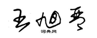 朱錫榮王旭琴草書個性簽名怎么寫