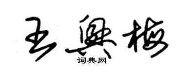 朱錫榮王興梅草書個性簽名怎么寫