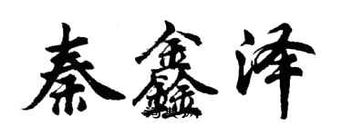 胡問遂秦鑫澤行書個性簽名怎么寫