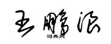 朱錫榮王鵬浪草書個性簽名怎么寫