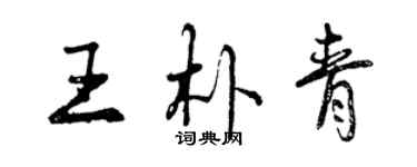 曾慶福王朴青行書個性簽名怎么寫