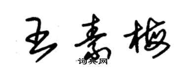 朱錫榮王素梅草書個性簽名怎么寫