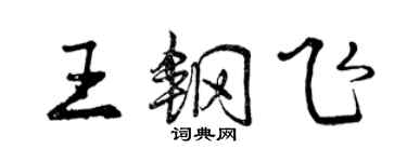 曾慶福王鋼飛行書個性簽名怎么寫