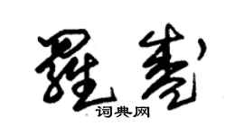 朱錫榮羅盛草書個性簽名怎么寫