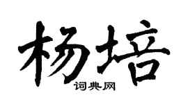 翁闓運楊培楷書個性簽名怎么寫