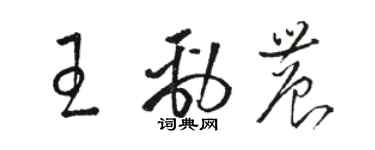 駱恆光王勁農草書個性簽名怎么寫