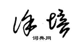 朱錫榮徐培草書個性簽名怎么寫