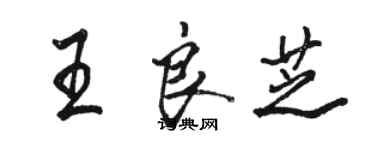 駱恆光王良芝行書個性簽名怎么寫