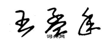 朱錫榮王孟年草書個性簽名怎么寫