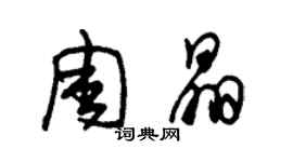 朱錫榮周晶草書個性簽名怎么寫