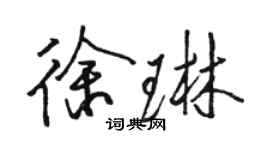 駱恆光徐琳行書個性簽名怎么寫