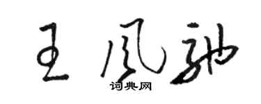駱恆光王風弛草書個性簽名怎么寫