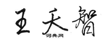 駱恆光王夭智行書個性簽名怎么寫
