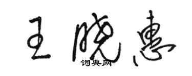 駱恆光王曉惠草書個性簽名怎么寫