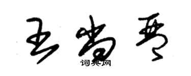 朱錫榮王尚琴草書個性簽名怎么寫