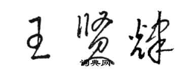 駱恆光王賢輝草書個性簽名怎么寫