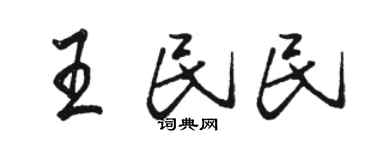 駱恆光王民民行書個性簽名怎么寫