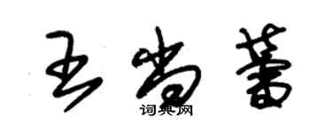 朱錫榮王尚蕾草書個性簽名怎么寫