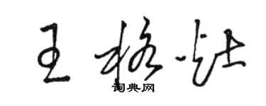 駱恆光王格灶草書個性簽名怎么寫