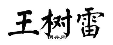 翁闓運王樹雷楷書個性簽名怎么寫