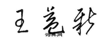駱恆光王益新草書個性簽名怎么寫