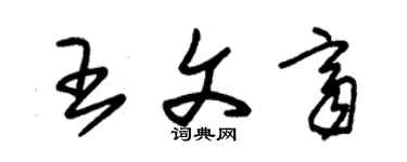 朱錫榮王文齊草書個性簽名怎么寫