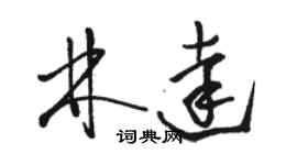 駱恆光林達草書個性簽名怎么寫