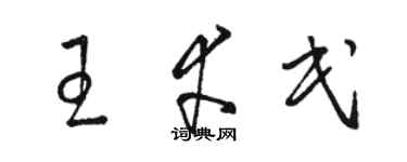 駱恆光王幸民草書個性簽名怎么寫