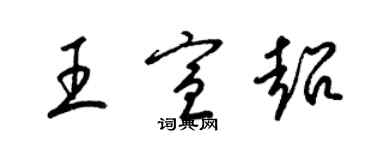 梁錦英王宣超草書個性簽名怎么寫