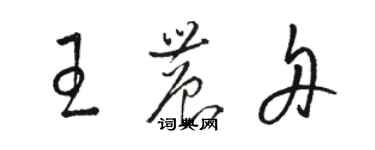 駱恆光王農舟草書個性簽名怎么寫