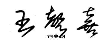 朱錫榮王聲喜草書個性簽名怎么寫