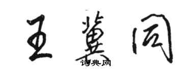 駱恆光王冀同行書個性簽名怎么寫