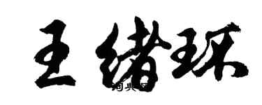 胡問遂王緒環行書個性簽名怎么寫