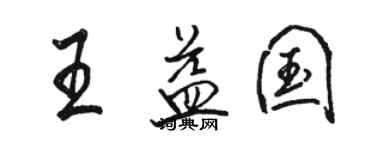 駱恆光王益國行書個性簽名怎么寫