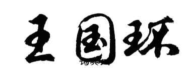 胡問遂王國環行書個性簽名怎么寫
