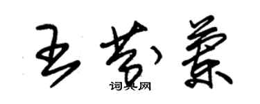 朱錫榮王芬蘭草書個性簽名怎么寫