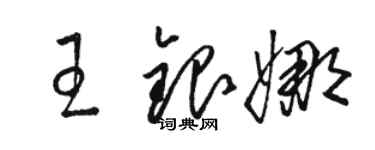 駱恆光王銀娜草書個性簽名怎么寫