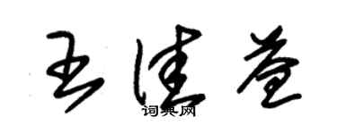 朱錫榮王佳益草書個性簽名怎么寫