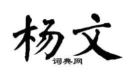 翁闓運楊文楷書個性簽名怎么寫