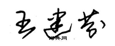 朱錫榮王建芬草書個性簽名怎么寫