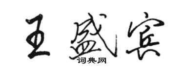 駱恆光王盛賓行書個性簽名怎么寫