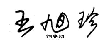 朱錫榮王旭珍草書個性簽名怎么寫