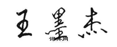 駱恆光王墨傑行書個性簽名怎么寫