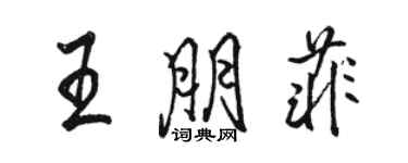 駱恆光王朋菲行書個性簽名怎么寫