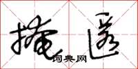 王冬齡掩匿草書怎么寫