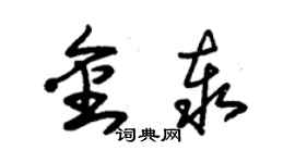 朱錫榮金泰草書個性簽名怎么寫