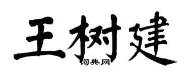 翁闓運王樹建楷書個性簽名怎么寫