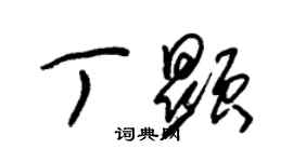 朱錫榮丁顯草書個性簽名怎么寫