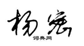 朱錫榮楊密草書個性簽名怎么寫