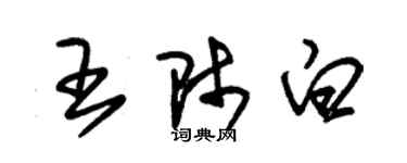 朱錫榮王師白草書個性簽名怎么寫